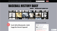 Desktop Screenshot of baseballhistorydaily.com